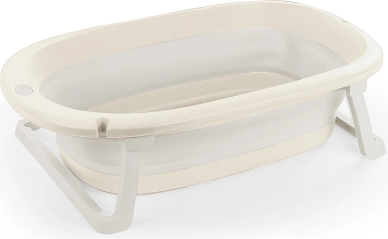 Składana wanienka dla dzieci Relax, beżowa, 75,5 × 46,5 × 20,5 cm