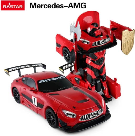 Rastar RC auto i robot 2w1 Mercedes-AMG GT3 1:14 czerwony