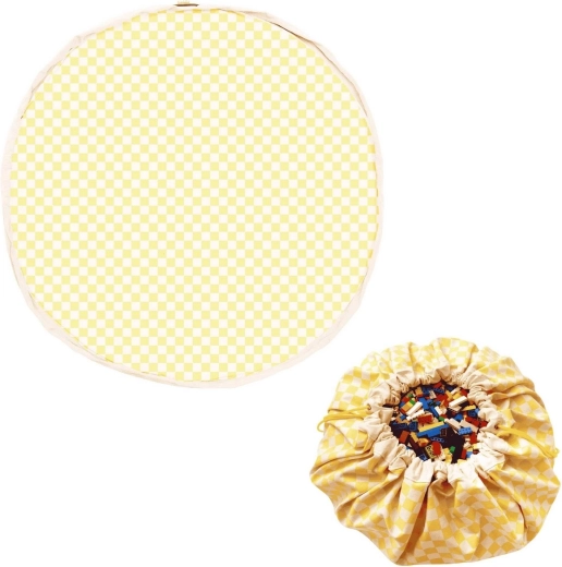 Play and Go Noomad Original – mata do zabawy i worek na zabawki Vichy Yellow