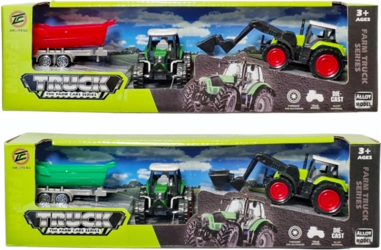 Traktor z przyczepą – 1 sztuka