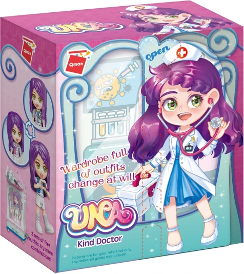 QMAN UNA Series szafa – lekarka klocki dla dzieci