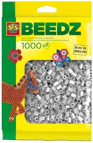 SES Creative koraliki do prasowania 1000 szt. – szare