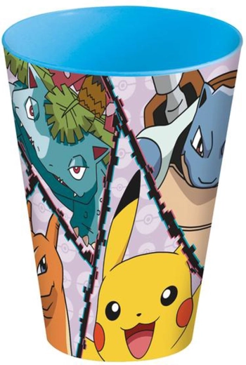 Plastowy kubek Pokémon 430 ml niebieski