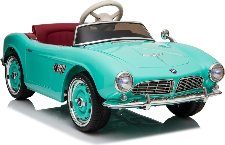 Dziecięcy elektryczny samochodzik BMW Retro, jasnoniebieski