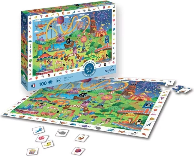 Sentosphere puzzle „Na jarmarku” 100 elementów z grą w wyszukiwanie