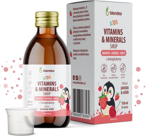 Blendea KIDS syrop z witaminami, minerałami i beta-glukanami 150 ml