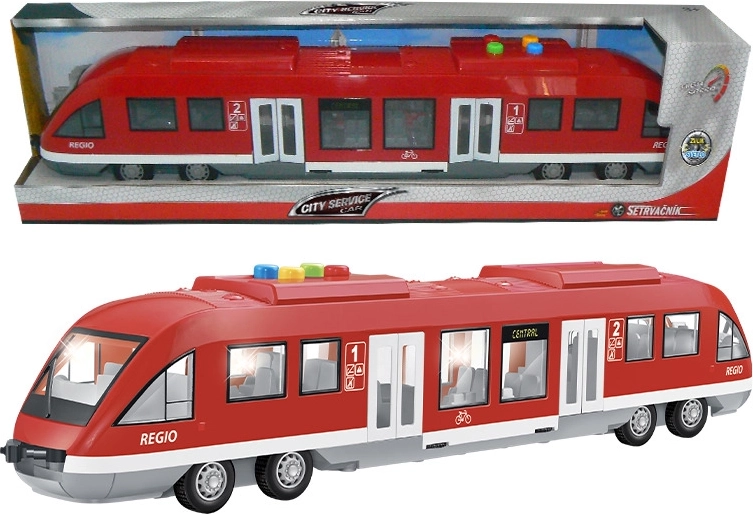 Interaktywny pociąg z efektami dźwiękowymi i świetlnymi