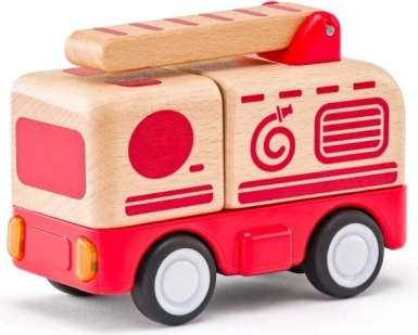 Wóz strażacki z oświetleniem i sygnałem