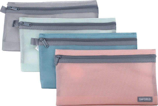 Teczka z zamkiem wielokolorowa 23x13 cm