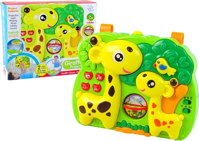 Panel projektora z żyrafą i dźwiękiem dla dzieci