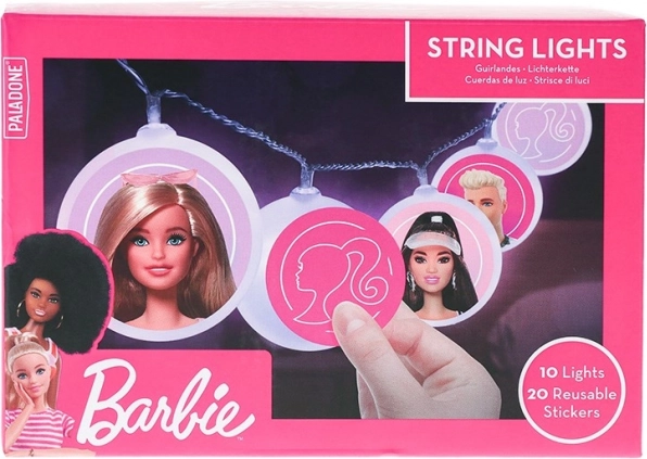 Świetlny łańcuch BARBIE z naklejkami