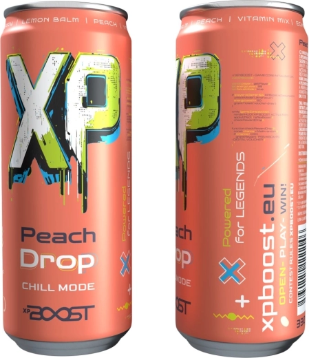 XP BOOST drink dziecięcy ziołowy napój Peach Drop 330 ml - 1 szt.
