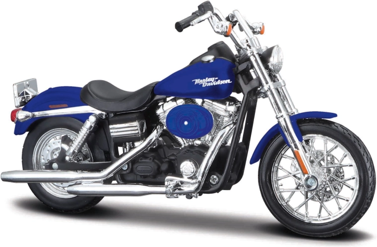 Maisto Harley-Davidson 2006 Dyna Street Bob niebieski motocykl 1:18