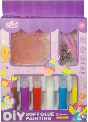 Kreatywny zestaw DIY – zawieszki i breloczki do malowania