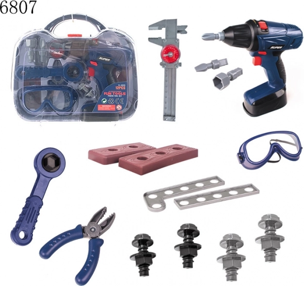 Dziecięca walizeczka z narzędziami z dźwiękami i światłem