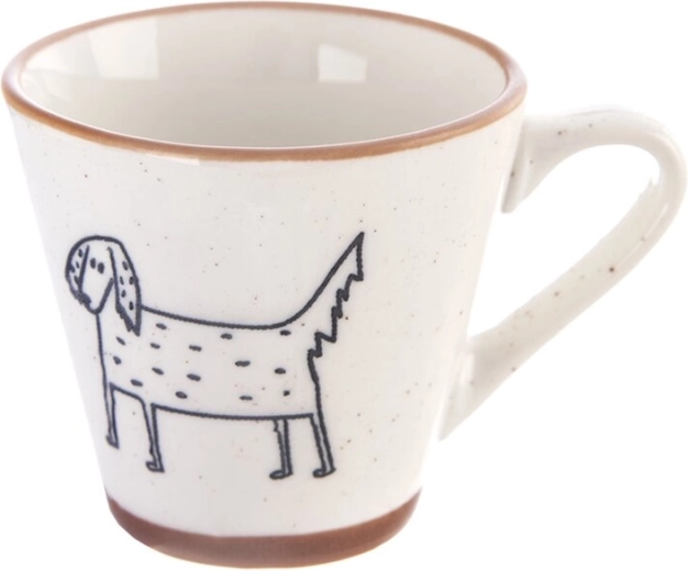 Porcelanowa filiżanka do espresso Statek – pies 70 ml