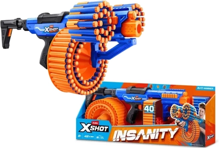 ZURU X-SHOT Insanity blitz hammer piankowy blaster - 1 szt.