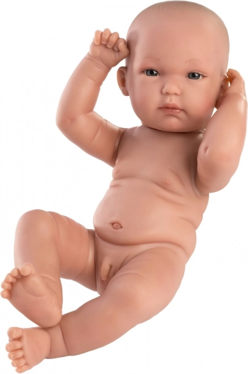 Llorens New Born chłopczyk – realistyczna lalka niemowlę 35 cm z całkowicie winylowym ciałem