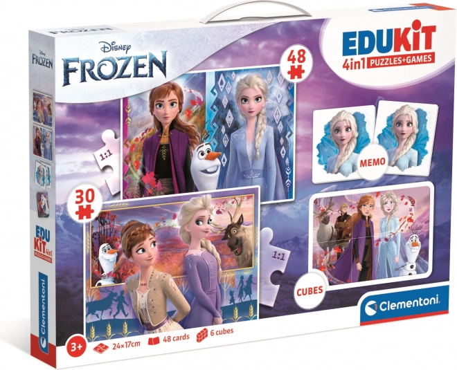 Zestaw gier Frozen 4w1 CLEMENTONI