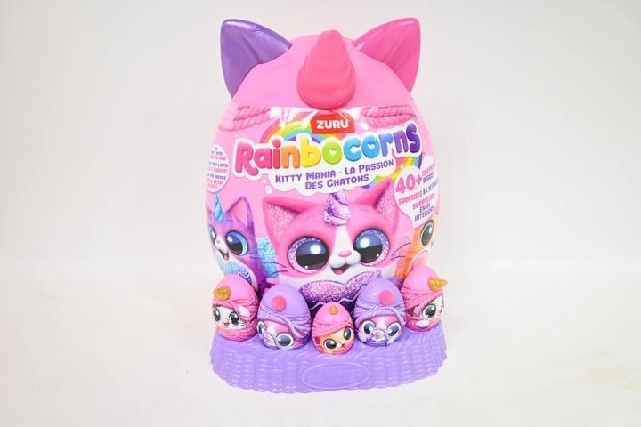 ZURU Rainbocorns Eggzania Kitty Mania średnie jajko-niespodzianka - 1 sztuka