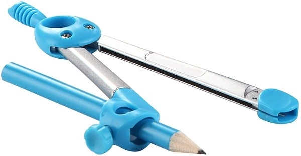 Cyrkiel KEYROAD Jelly Bean w etui – niebieski