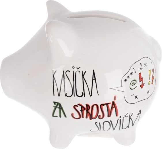 Ceramiczna skarbonka „Sproste słówka” §