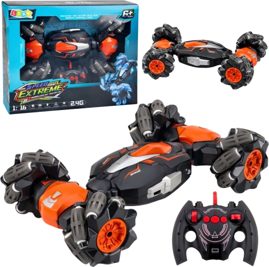 RC driftowy kaskaderski samochód Twist 1:16 pomarańczowy 2,4 GHz