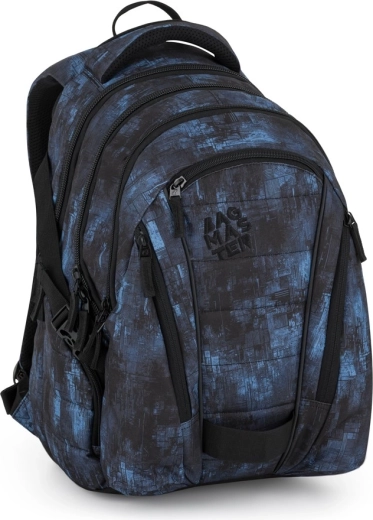 Bagmaster plecak szkolny bag 25 czarno-niebieski
