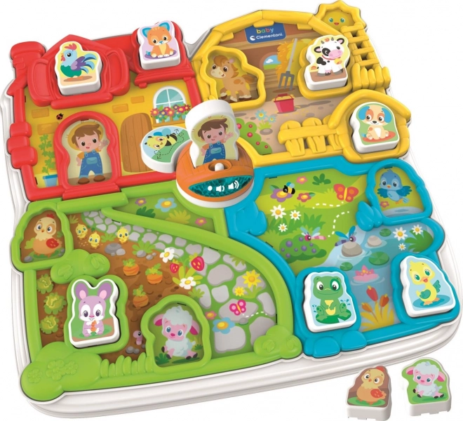 Interaktywna farma dla dzieci z melodiami i dźwiękami