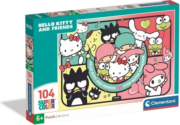 Puzzle Clementoni SuperColor Hello Kitty i przyjaciele 104 elementy