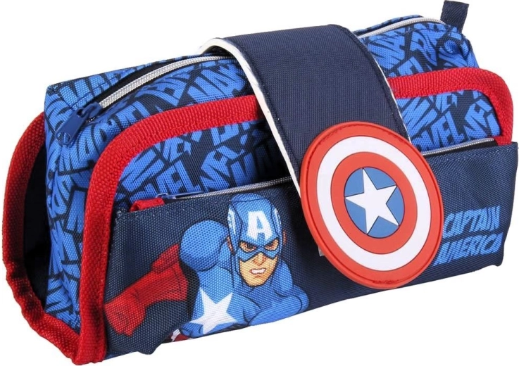 Piórnik Avengers Captain America na rzep
