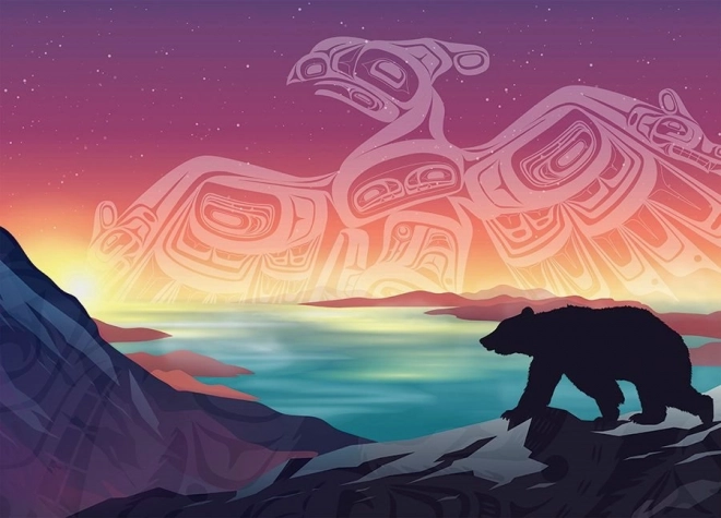 Puzzle Cobble Hill Burzliwy i Niedźwiedź 500 sztuk