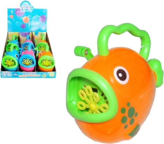 Zestaw do baniek – plastikowa rybka z korbką