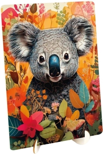 Moxy obrysowe drewniane puzzle Koala 117 elementów