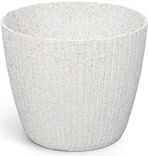 Doniczka Lamia Eco Wood 15,8 cm biała