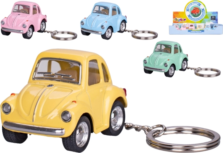 Brelok do kluczy Kinsfun Volkswagen Beetle z funkcją napędu wstecznego
