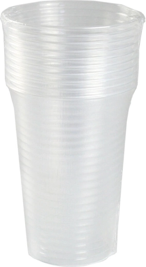 Przezroczysty plastikowy kubek 300 ml – zestaw 10 szt.