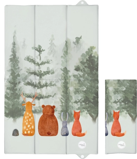 Ceba Baby podróżna mata do przewijania Basic forest companions 80 × 50 cm