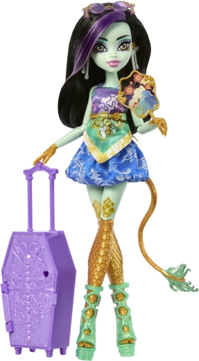 Monster High Straszne sekrety Jinafire Long z podróżnymi akcesoriami
