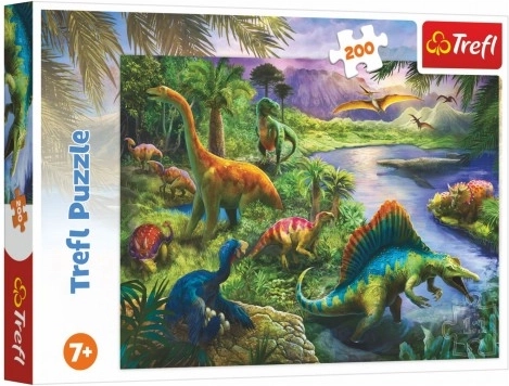 Puzzle Trefl drapieżne dinozaury 200 elementów