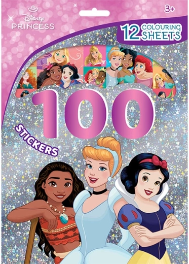 Disney Księżniczki – 100 naklejek i kolorowanki