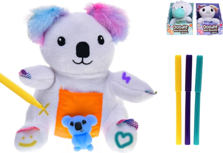 Pluszowe zwierzątko 15 cm – dinozaur, koala lub aksolotl