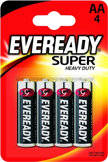 Energizer Eveready Super Heavy Duty AA baterie 1,5 V, 4 szt.