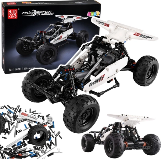 Konstrukcyjna klockowa RC terenówka 4x4 off-road (409 elementów)