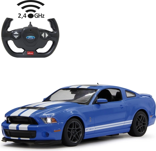 Samochód RC Ford Shelby GT500 w skali 1:14, niebieski