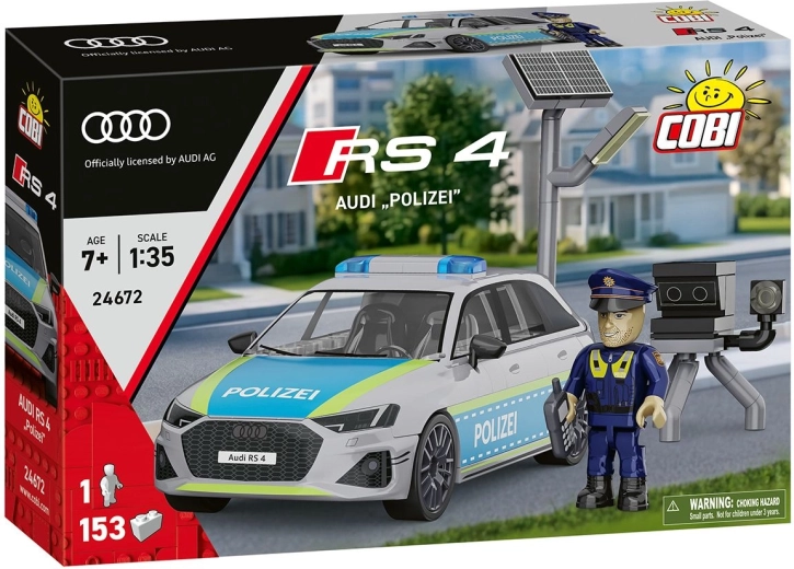 Zestaw konstrukcyjny COBI Audi RS 4 Polizei w skali 1:35