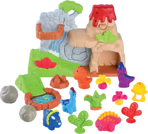 Playgo wulkan z dinozaurami z efektami świetlnymi i dźwiękowymi - 1 sztuka