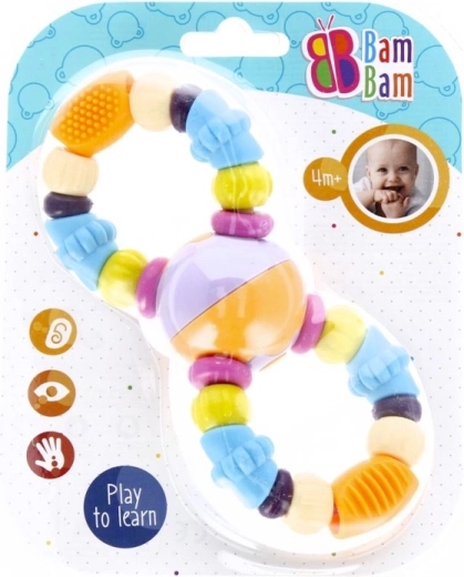 BamBam grzechotka z koralikami