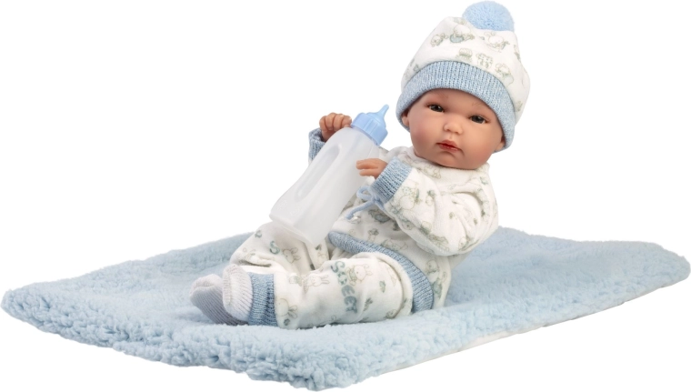 Llorens New Born chłopczyk – realistyczna lalka niemowlę do wody 35 cm