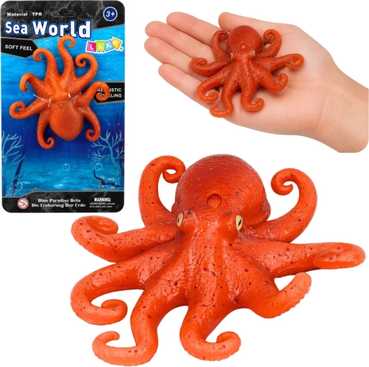 Realistyczna, elastyczna gumowa figurka ośmiornicy 14 cm